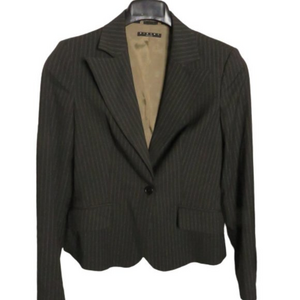 Sisley striped 1‎ button blazer